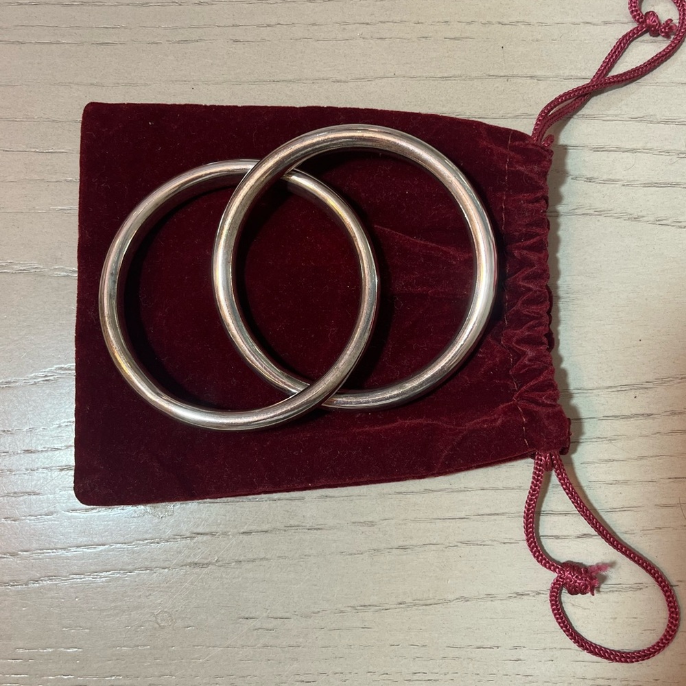 Sterling Silver Bangles 🩶
